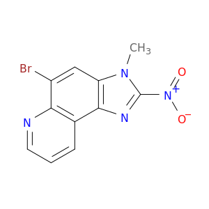 3H-Imidazo[4,5-f]quinoline, 5-bromo-3-methyl-2-nitro-