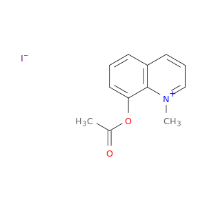 Quinolinium, 8-(acetyloxy)-1-methyl-, iodide