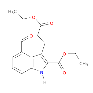 1H-Indole-3-propanoic acid, 2-(ethoxycarbonyl)-4-formyl-, ethyl ester
