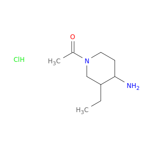1-(4-amino-3-ethylpiperidin-1-yl)ethan-1-one hydrochloride