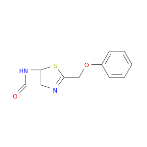 4-Thia-2,6-diazabicyclo[3.2.0]hept-2-en-7-one,3-(phenoxymethyl)-