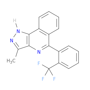 1H-Pyrazolo[4,3-c]isoquinoline, 3-methyl-5-[2-(trifluoromethyl)phenyl]-