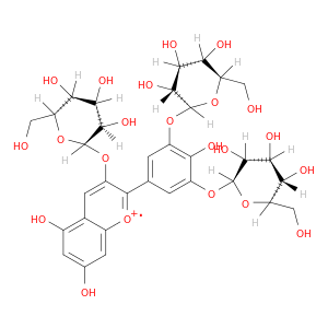 2-[3,5-双(β-D-吡喃葡萄糖氧基)-4-羟基苯基]-3-(β-D-吡喃葡萄糖氧基)-5,7-二羟基-1-苯并钙