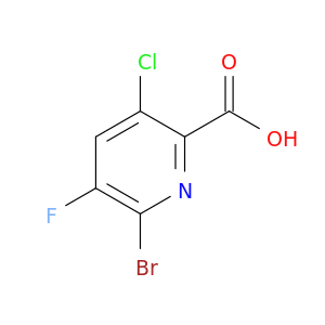 6-溴-3-氯-5-氟吡啶甲酸