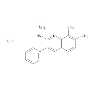 2-Hydrazino-7,8-dimethyl-3-phenylquinoline hydrochloride