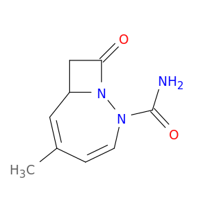 1,2-Diazabicyclo[5.2.0]nona-3,5-diene-2-carboxamide, 5-methyl-9-oxo-