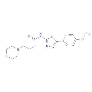 4-Morpholinebutanamide, N-[5-(4-methoxyphenyl)-1,3,4-oxadiazol-2-yl]-