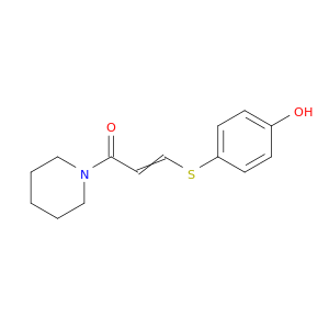 2-Propen-1-one, 3-[(4-hydroxyphenyl)thio]-1-(1-piperidinyl)-