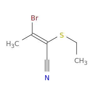 2-Butenenitrile, 3-bromo-2-(ethylthio)-, (Z)-