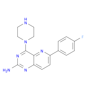 Pyrido[3,2-d]pyrimidin-2-amine, 6-(4-fluorophenyl)-4-(1-piperazinyl)-