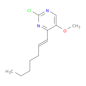 Pyrimidine, 2-chloro-4-(1E)-1-heptenyl-5-methoxy-
