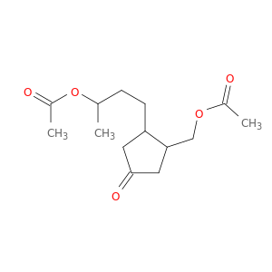 Cyclopentanone, 3-[3-(acetyloxy)butyl]-4-[(acetyloxy)methyl]-