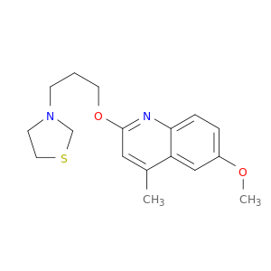 quinoline, 6-methoxy-4-methyl-2-[3-(3-thiazolidinyl)propoxy]-