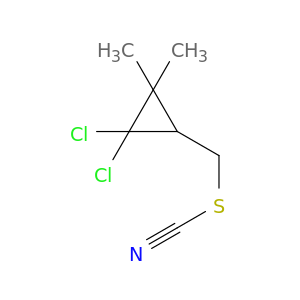 Thiocyanic acid, (2,2-dichloro-3,3-dimethylcyclopropyl)methyl ester