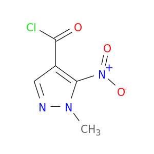1H-Pyrazole-4-carbonylchloride, 1-methyl-5-nitro-
