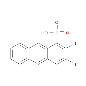 Anthracenesulfonic acid, diiodo-