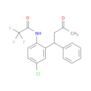 Acetamide, N-[4-chloro-2-(3-oxo-1-phenylbutyl)phenyl]-2,2,2-trifluoro-