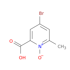2-Pyridinecarboxylic acid, 4-bromo-6-methyl-, 1-oxide