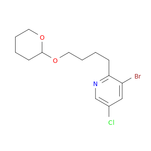 3-溴-5-氯-2-[4-[(四氢-2H-吡喃-2-基)氧基]吡啶
