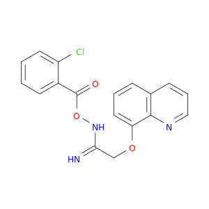 Ethanimidamide, N-[(2-chlorobenzoyl)oxy]-2-(8-quinolinyloxy)-
