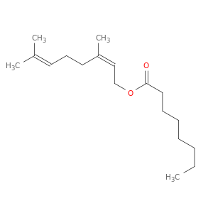 (2Z)-3,7-二甲基-2,6-十八碳酸-1-辛烷酸盐