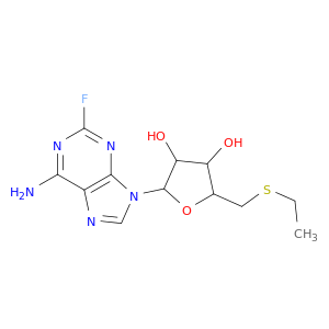 2-(6-amino-2-fluoro-purin-9-yl)-5-(ethylsulfanylmethyl)oxolane-3,4-diol