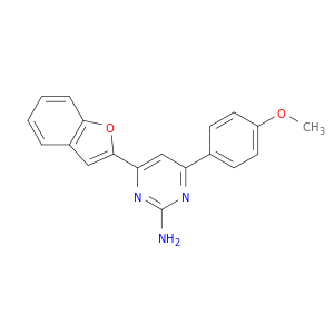 2-Pyrimidinamine, 4-(2-benzofuranyl)-6-(4-methoxyphenyl)-