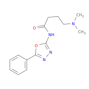 Butanamide, 4-(dimethylamino)-N-(5-phenyl-1,3,4-oxadiazol-2-yl)-