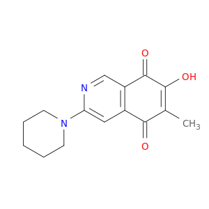 5,8-Isoquinolinedione, 7-hydroxy-6-methyl-3-(1-piperidinyl)-