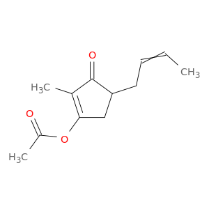 2-Cyclopenten-1-one, 3-(acetyloxy)-5-(2-butenyl)-2-methyl-