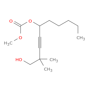 Carbonic acid, 1-(4-hydroxy-3,3-dimethyl-1-butynyl)hexyl methyl ester