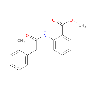Benzoic acid, 2-[[(2-methylphenyl)acetyl]amino]-, methyl ester