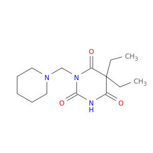 2,4,6(1H,3H,5H)-Pyrimidinetrione,5,5-diethyl-1-(1-piperidinylmethyl)-