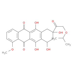 6,8,10,11-tetrahydroxy-1-methoxy-8-(2-propan-2-yloxyacetyl)-9,10-dihydro-7H-tetracene-5,12-dione
