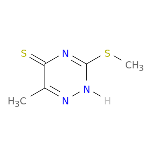 1,2,4-Triazine-5(2H)-thione, 6-methyl-3-(methylthio)-