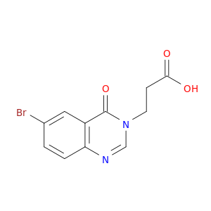 3-(6-bromo-4-oxo-3,4-dihydroquinazolin-3-yl)propanoic acid
