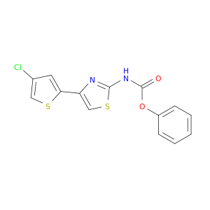 Carbamic acid, [4-(4-chloro-2-thienyl)-2-thiazolyl]-, phenyl ester