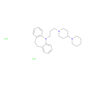 5H-Dibenz[b,f]azepine,5-(3-[1,4'-bipiperidin]-1'-ylpropyl)-10,11-dihydro-, hydrochloride (1:2)