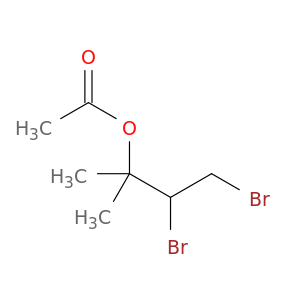 3,4-dibromo-2-methylbutan-2-yl acetate