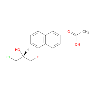 2-Propanol, 1-chloro-3-(1-naphthalenyloxy)-, acetate, (R)-