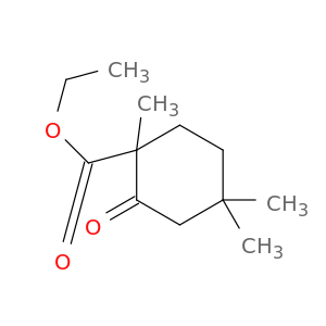 Cyclohexanecarboxylic acid, 1,4,4-trimethyl-2-oxo-, ethyl ester