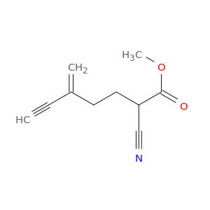 6-Heptynoic acid, 2-cyano-5-methylene-, methyl ester