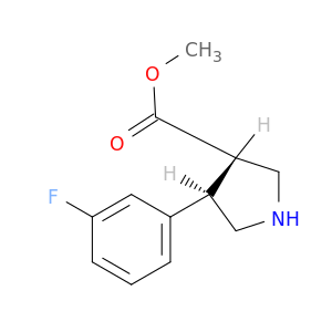 甲基4-(3-氟苯基)-3-吡咯烷烃羧酸盐