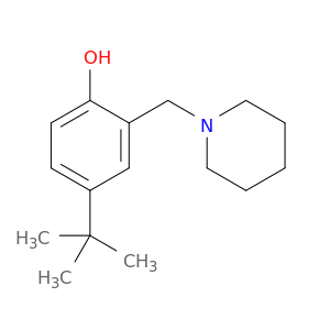4-(1,1-二甲基乙基)-2-(1-哌啶基甲基)苯酚