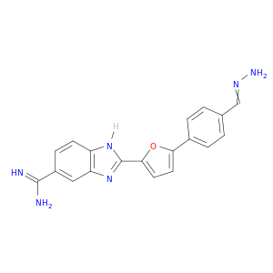 1H-BENZIMIDAZOLE-5-CARBOXIMIDAMIDE, 2-[5-[4-(AMINOIMINOMETHYL)PHENYL]-2-FURANYL]-