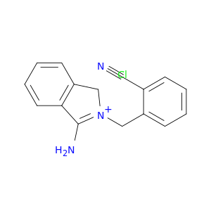 3-Amino-2-[(2-cyanophenyl)methyl]-1H-isoindol-2-ium chloride