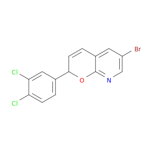 2H-Pyrano[2,3-b]pyridine,6-bromo-2-(3,4-dichlorophenyl)-
