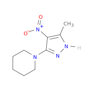 Piperidine, 1-(5-methyl-4-nitro-1H-pyrazol-3-yl)-
