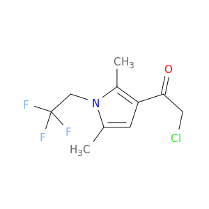 2-Chloro-1-[2,5-dimethyl-1-(2,2,2-trifluoroethyl)-1H-pyrrol-3-yl]ethan-1-one