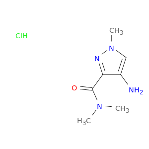 1H-吡唑-3-甲酰胺,4-氨基-N,N,1-三甲基-,盐酸盐(1：1)